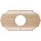 Ekena Millwork Chrysler Wood Fretwork Pierced Ceiling Medallion, Alder, 28"W x 14"H x 7 3/8"ID x 3/8"T CMWP28X14X0375CSAL - alternate 3